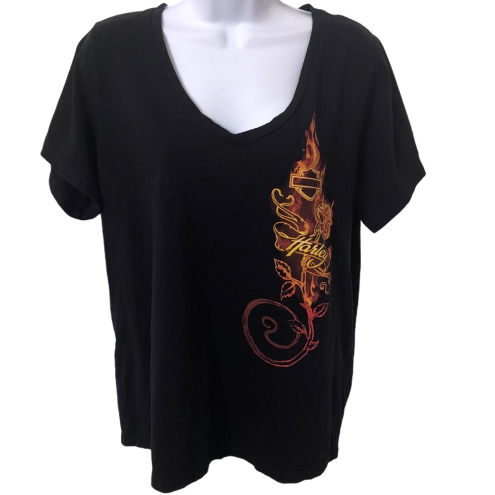 Harley-Davidson Flame Tee S XL Excellent Condition